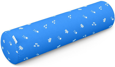 Cherilo Memory Foam Soft Baby Bolster Pillow: Side & Neck Support with Washable Cover, Memory Foam Geometric Baby Pillow Pack of 1(Blue - Royal Stars)