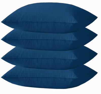 THUKRAN Pillow 16 x 24 Inches Microfibre Solid Sleeping Pillow Pack of 4(Royal Blue)