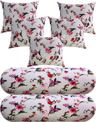 Changers Microfibre Bolster Pack of 7 Floral(White)