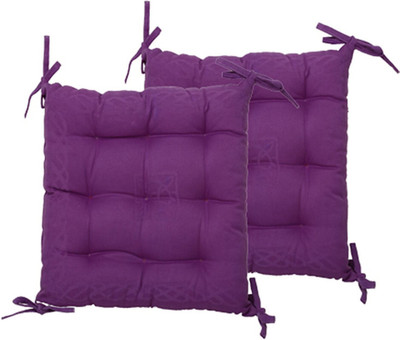LINENWALAS Microfibre Solid Sleeping Pillow Pack of 2(Purple)