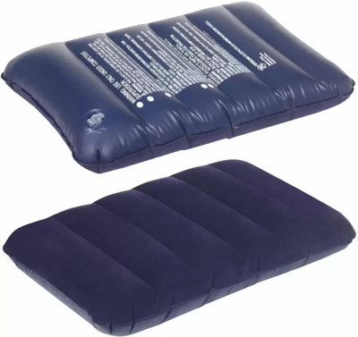 Gorofy Air Solid Travel Pillow Pack of 1(Blue)