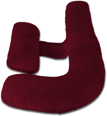 Daddy Cool Upgrad Multifunctional H Shaped Microfibre Solid Pregnancy Pillow Pack of 1(Maroon)
