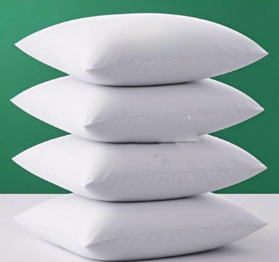 Urmila Creation LUXURY Polyester Fibre Abstract Sleeping Pillow Pack of 4(White)