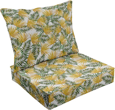 Vargottam Foam Nature Chair Pad Pack of 2(Yellow)