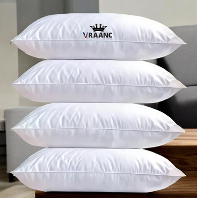 vraanc Polyester Fibre Sleeping Pillow Pack of 4 Abstract Luxury(White)