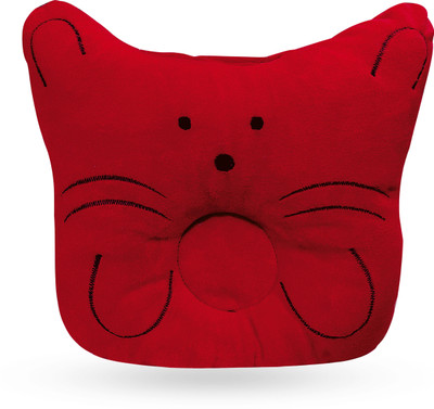 Blooming Love Polyester Fibre Animals Baby Pillow Pack of 1(Red)