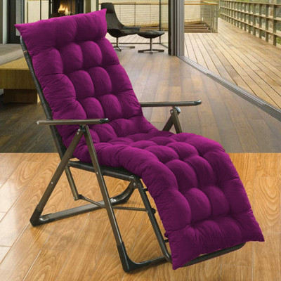 EVOL Microfibre Solid Chair Pad Pack of 1(Wine)