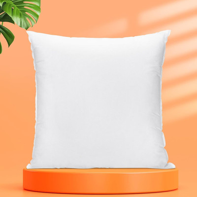 LUXE HOME INTERNATIONAL Microfibre Cushion Pack of 1 Stripes(White)