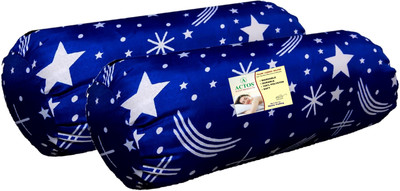 ACTOS Microfibre Geometric Bolster Pack of 2(BlueWhite3)