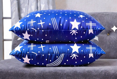 YPOLOIPO Polyester Fibre Sleeping Pillow Pack of 2 Abstract LUXURY(Blue)