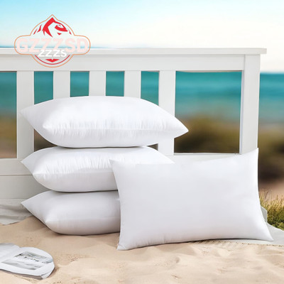 Cozy Palace Memory Foam Solid Sleeping Pillow Pack of 4(White)
