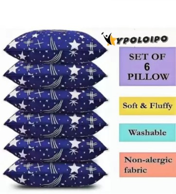 YPOLOIPO Polyester Fibre Nature Sleeping Pillow Pack of 6(multicoller)