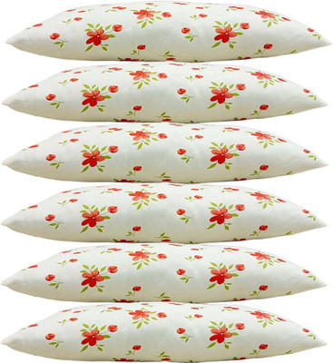 Navi collection Microfibre Abstract Sleeping Pillow Pack of 6(ORENGE)