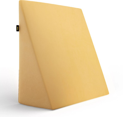 Frido Wedge Plus Memory Foam Cushion for Sleeping, Acid Reflux Relief & Leg Elevator Memory Foam Solid Orthopaedic Pillow Pack of 1(Mustard Yellow)