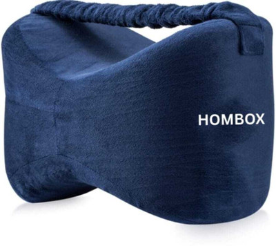 HOMBOX Knee Pillow Memory Foam Solid Orthopaedic Pillow Pack of 1(Royal Blue)
