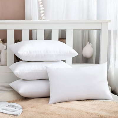 GZZZSD Memory Foam Solid Sleeping Pillow Pack of 4(White)