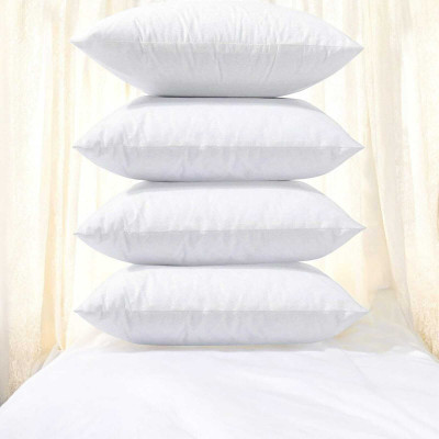 Cozy Palace Microfibre Solid Sleeping Pillow Pack of 4(White)