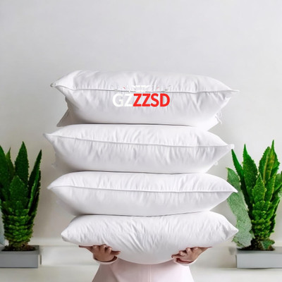 Cozy Palace Microfibre Solid Sleeping Pillow Pack of 4(White)