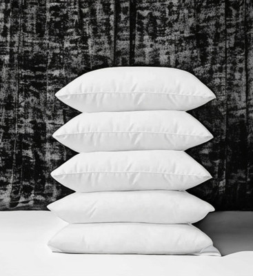CATHROL Cotton Sleeping Pillow Pack of 5 Solid 5 Pillows(White)