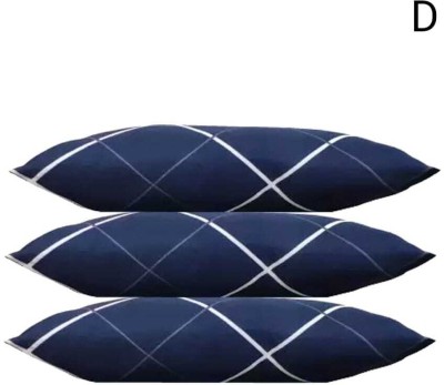 STOMIA STOMIA LUXURY SOFT PILLOW Polyester Fibre Solid Sleeping Pillow Pack of 3(Blue)