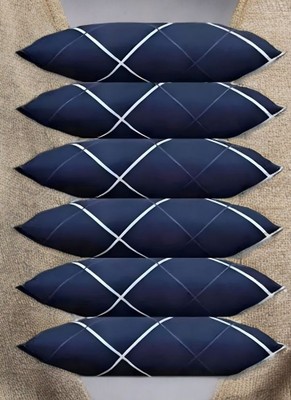 Urmila Creation Polyester Fibre Sleeping Pillow Pack of 6 Solid LUXURY(Blue)