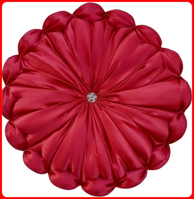 GTX Microfibre Solid Floor Cushion Pack of 1(Red)