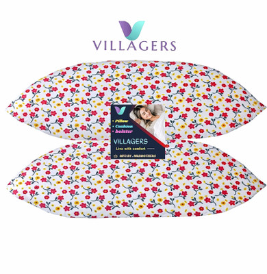 Tecsun LUXURY Microfibre Abstract Sleeping Pillow Pack of 2(Multicolor)