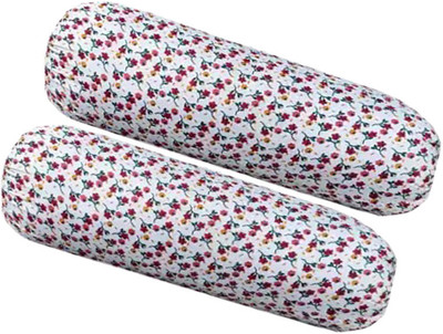PALVIT Microfibre Abstract Bolster Pack of 2(Multicolor)