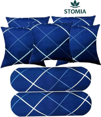 STOMIA Microfibre Bolster Pack of 7 Abstract STOMIA(Blue)