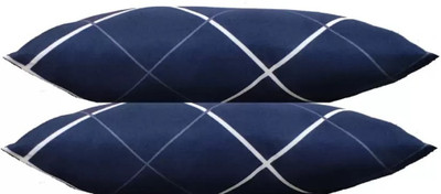 SANJU BROTHER Microfibre Floral Sleeping Pillow Pack of 2(white line)