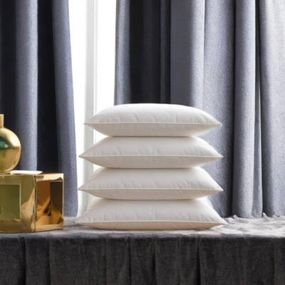 CATHROL Microfibre Solid Sleeping Pillow Pack of 4(White)