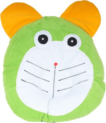 FAIRBIZPS Cat Design Soft Cotton Baby Pillow Memory Foam Animals Baby Pillow Pack of 1(Green)