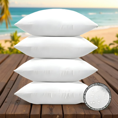 GAGO Luxury Memory Foam Solid Sleeping Pillow Pack of 4(White)