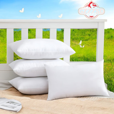 Cozy Palace Memory Foam Solid Sleeping Pillow Pack of 4(White)