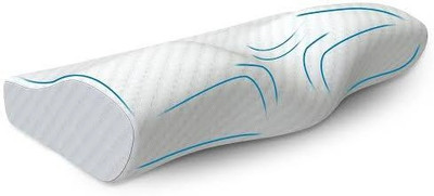 Snug Stuff Orthopedic Cervical Pillow Memory Foam Geometric Orthopaedic Pillow Pack of 1(White)