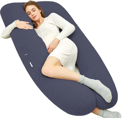 THUKRAN U Shape Microfibre Solid Pregnancy Pillow Pack of 1(Dark Grey)