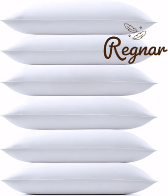 Regnar Cotton Sleeping Pillow Pack of 6 Solid Luxury(White)