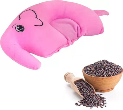Hellobear Mustard Seeds Baby Pillow Pack of 1 Animals(Pink)