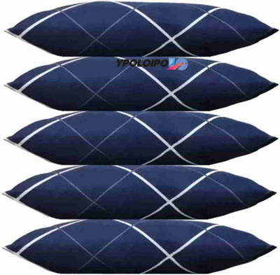 EIRINI Polyester Fibre Sleeping Pillow Pack of 5 Abstract LUXURY(Blue)