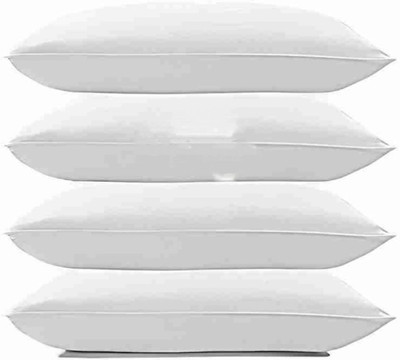 Urmila Creation LUXURY Polyester Fibre Abstract Sleeping Pillow Pack of 4(White)