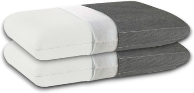 CUSHIO Memory Foam Pillow Size 22x14x4 Neck & Shoulder pain relief Cervical pain relief Memory Foam Polka Orthopaedic Pillow Pack of 2(Grey)