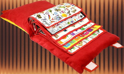 Niks Creation Polyester Fibre Baby Pillow Pack of 1 Solid 1003 red pillow(Red)