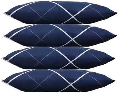 PALVIT Microfibre Cushion Pack of 4 Abstract(Blue)