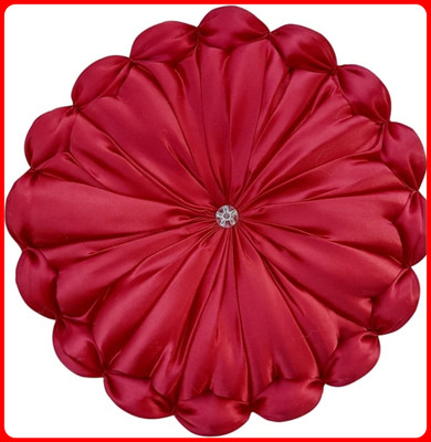 GTX Microfibre Solid Floor Cushion Pack of 1(Red)