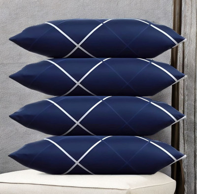Urmila Creation Polyester Fibre Sleeping Pillow Pack of 4 Solid LUXURY(Blue)