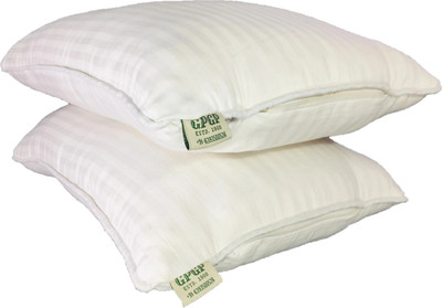 GPGP Ilavam Panju / Semal | Size: 24x16 inch | 100% Organic Desi Kapas | Cotton Solid Sleeping Pillow Pack of 2(White)