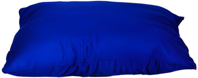 Pisaganj Satin Microfiber Sleeping Pillow for Home|16x24 Inch Soft Fluffy Plan Pillow Microfibre Solid Sleeping Pillow Pack of 1(Blue)