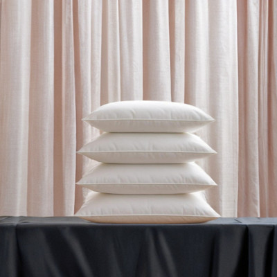 CATHROL Microfibre Solid Sleeping Pillow Pack of 4(White)