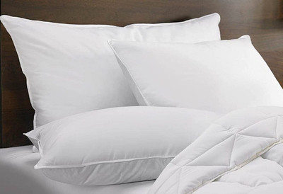 PALVIT Microfibre Abstract Sleeping Pillow Pack of 3(White)