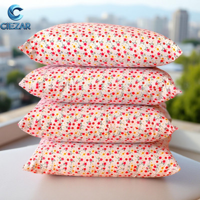 CIEZAR Microfibre Sleeping Pillow Pack of 4 Solid(Multicolor)